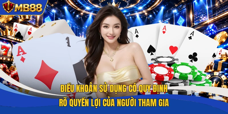 Điều khoản sử dụng có quy định rõ quyền lợi của người tham gia